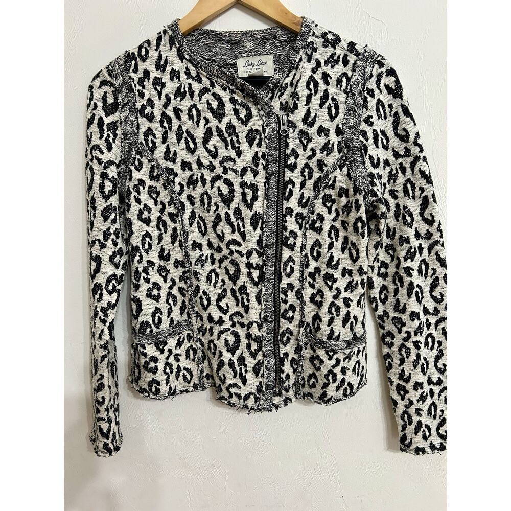 Lucky Lotus Cardigan Lucky Brand Size Medium With Zip
